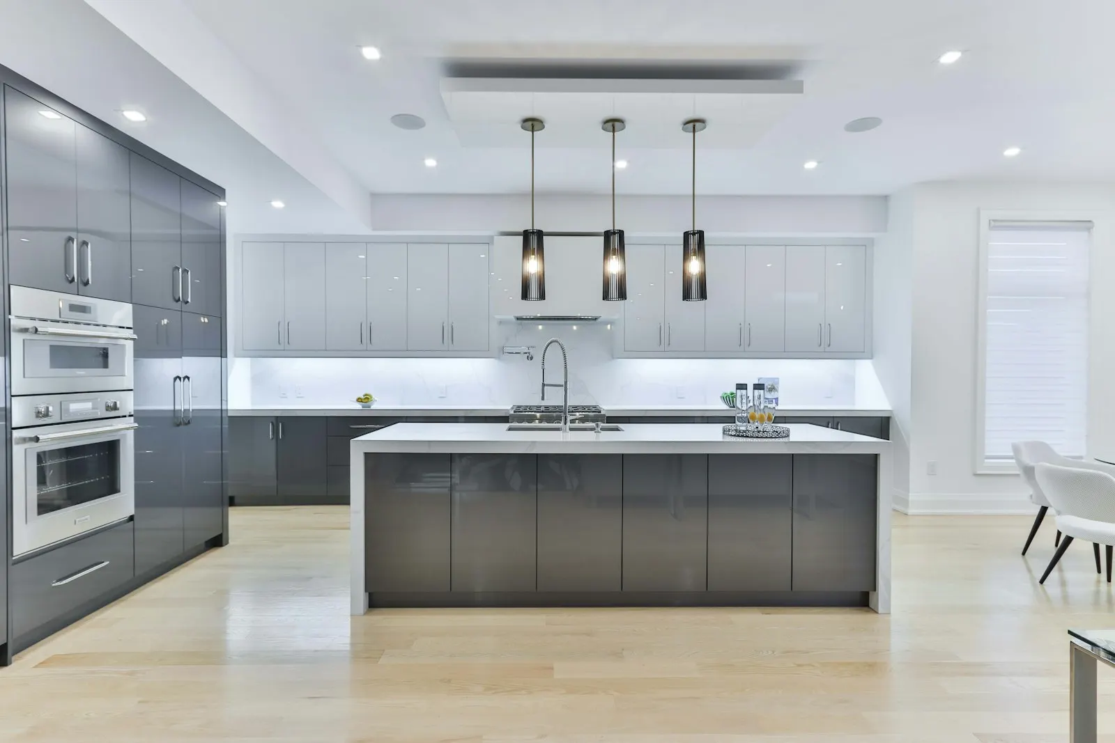 A finished modern kitchen remodel